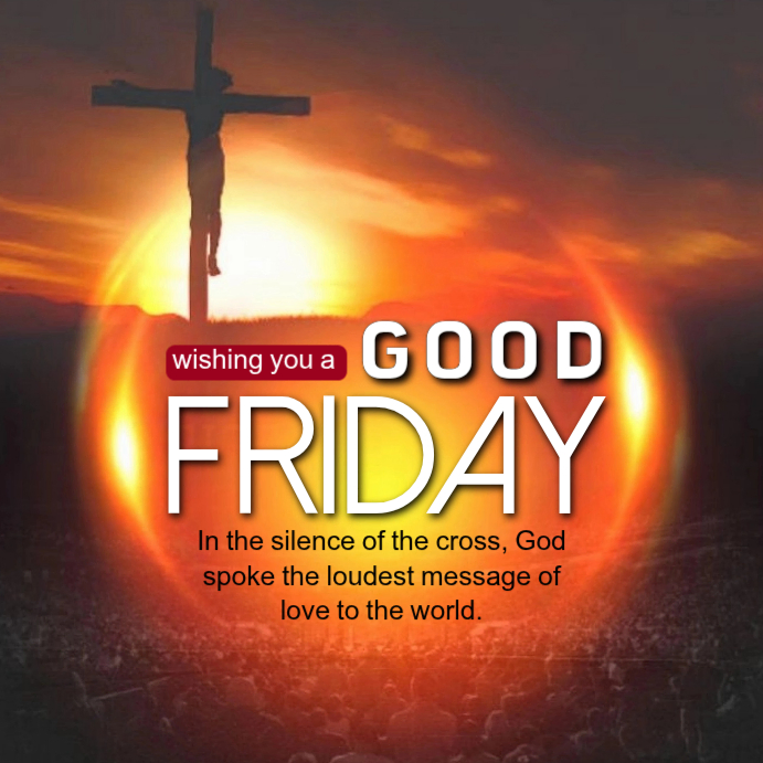 Brown Professional Good Friday Instagram Post Template | PosterMyWall