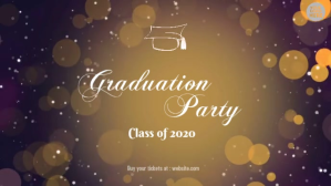 Brown Professional Graduation Part  Facebook template