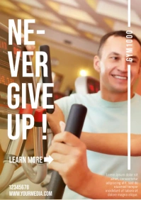 Brown Professional Gym A2 template