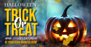Brown Professional Halloween Facebook Shared Image template