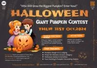 Brown Professional Halloween Giant Pumpkin Co A5 template