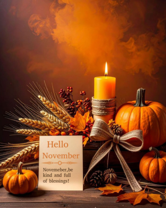 Hello November Template | PosterMyWall