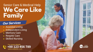 Brown Professional Home Care Services Twitter template
