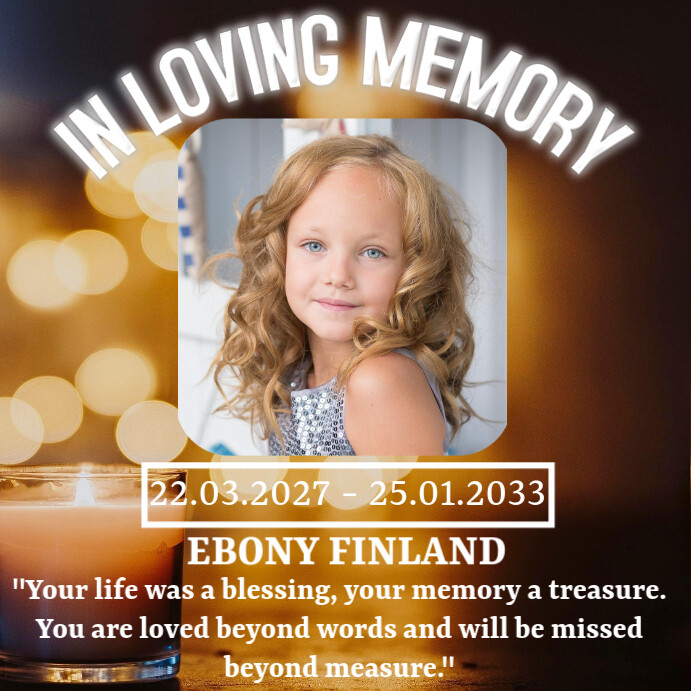 Copy of Brown Professional In Loving Memory R.i.p Instagram Post ...