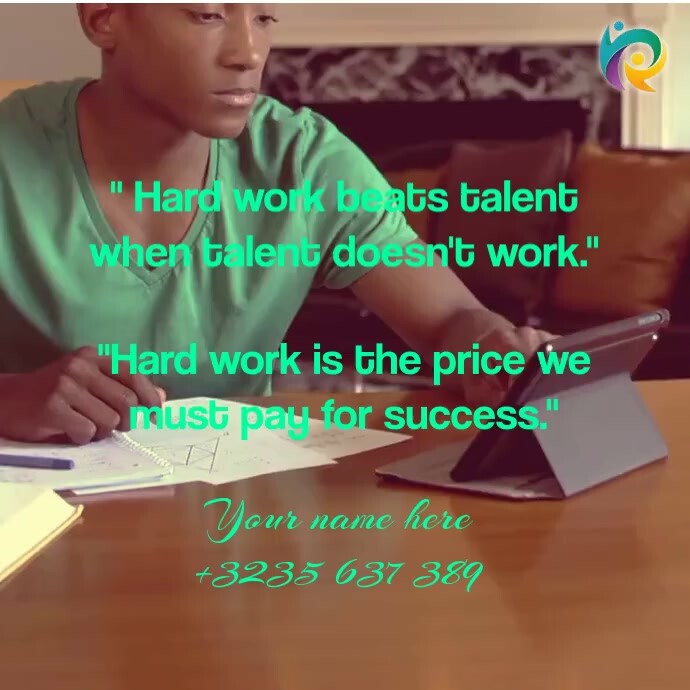 Copy of Brown Professional Inspirational Quote Video Square (1:1 ...