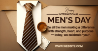 Brown Professional International Men's Day  Facebook Shared Image template