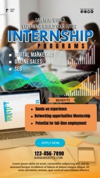 Brown Professional Internship Programs Instagram Story template