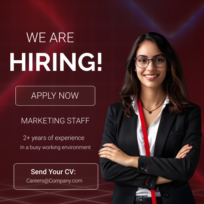 Brown Professional Job Vacancy Ad Template | PosterMyWall