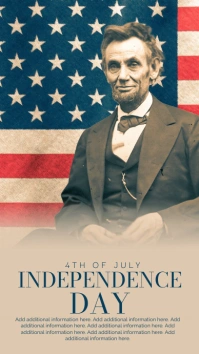 brown professional july 4th digital display ( template