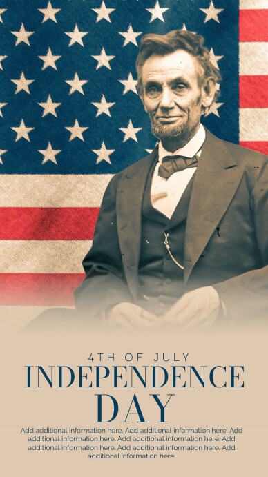 brown professional july 4th digital display ( Template | PosterMyWall