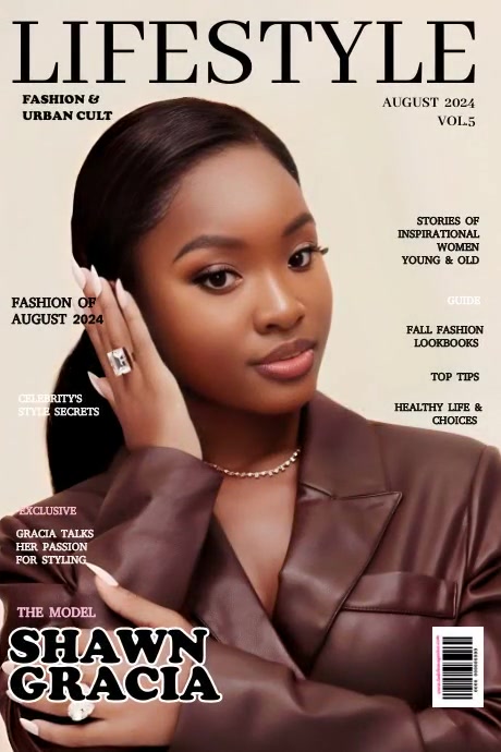 Brown Professional Lifestyle Magazine Cover Template | PosterMyWall