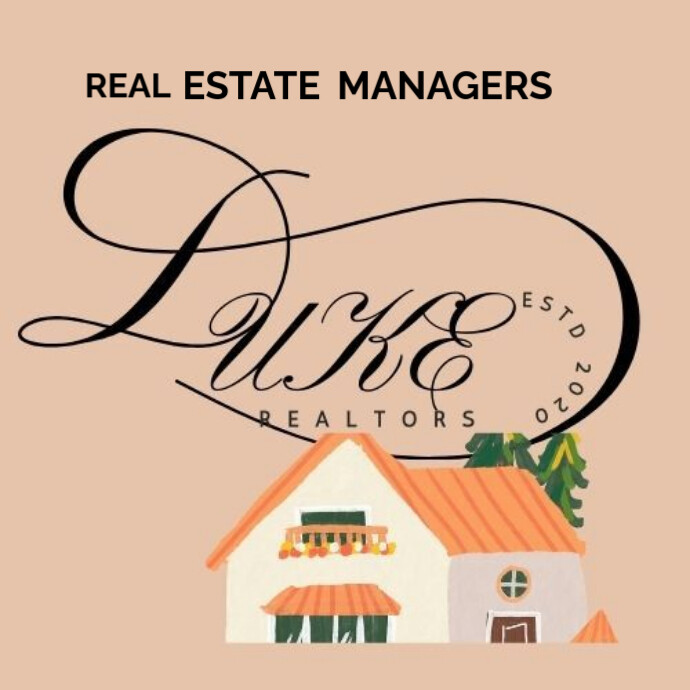 Brown Professional Logo For Real Estate Managers Logo template