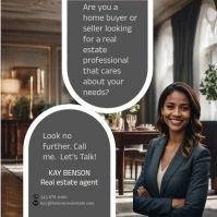 Brown Professional Looking For A Real Estate Instagram Post template