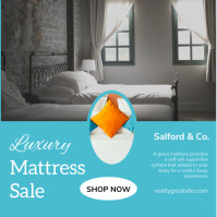 Brown Professional Luxury Mattress Sale Instagram Post template