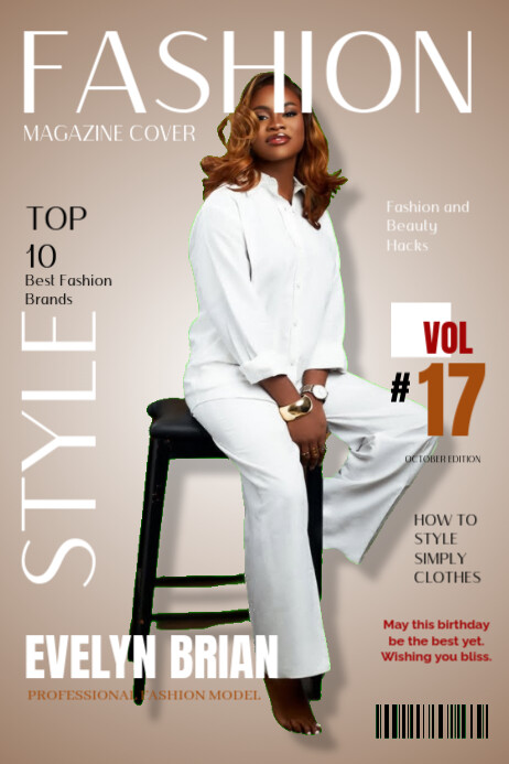 Copy of Brown Professional Magazine Cover Model Poster | PosterMyWall