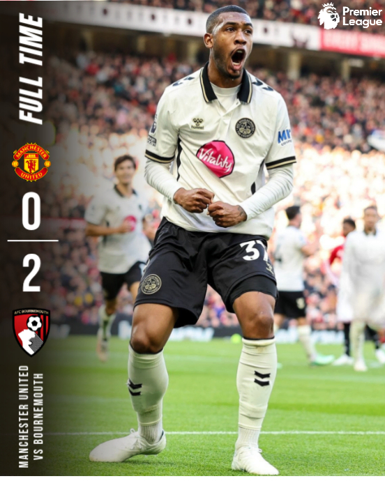 Brown Professional Manchester United Vs Bournemouth Football Match ...
