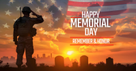 Brown Professional Memorial Day Facebook Ad template