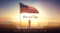 Brown Professional Memorial Day Tribute Digital Display Video template
