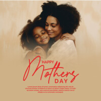 Brown Professional Mothers Day Celebration Instagram Post Instagram-opslag template