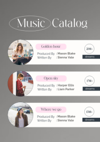 Brown Professional Music Media Kit A4 template - Page 3