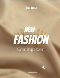 Brown Professional New Fashion Collection  Flyer (us Letter) template