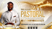 White Pastoral Anniversary Digitale Vertoning Template