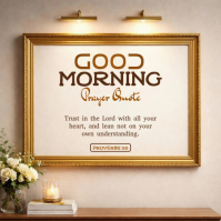 Marrón Prayer Quote โลโก้ Template