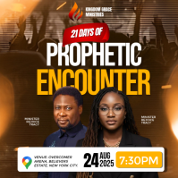 Prophetic Encounter Event Template | PosterMyWall