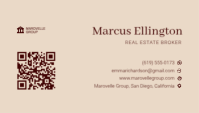 Brown Real Estate Business Card 名片 Template - Page 2