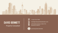 Brun Real Estate Business Card Business Card Template - Page 2