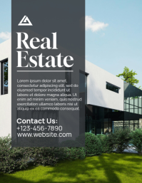 Brown Professional Real Estate Flyer (us Letter) template
