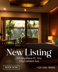 Brown Real Estate Listing Instagram Portrait Template