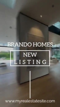Brown Professional Real Estate Listing Video Instagram Reel template