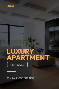 Brown Professional Real Estate Poster Plakat template