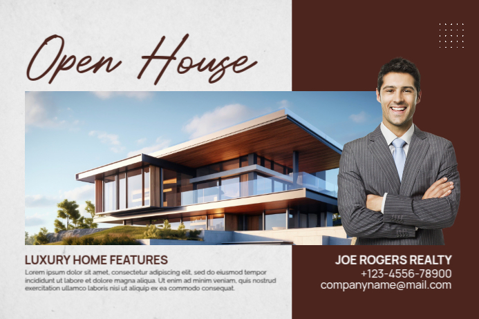 Open House Real Estate Posters Template | PosterMyWall