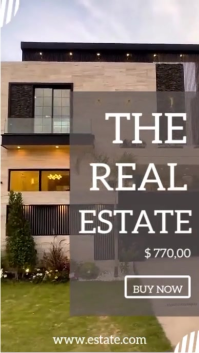 Brown Professional Real Estate Video Instagram Reel template