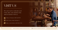 Brown Restaurant Grand Opening Ibinahaging Larawan sa Facebook Template - Page 3