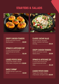 Brown Restaurant Menu A4 Template - Page 2