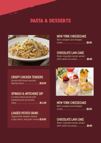 Brown Restaurant Menu A4 Template - Page 4