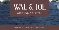Brown Professional Roofing Facebook Shared Image template