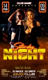 Brown Professional Saturday Party Us Legal template