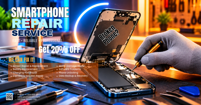 Smartphone Repair Service Template | PosterMyWall