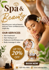 Branco Spa and Beauty Services A5 Template