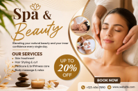 Blanco Spa and Beauty Services Plakkaat Template