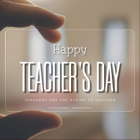 Brown Teacher's Day Carré Template