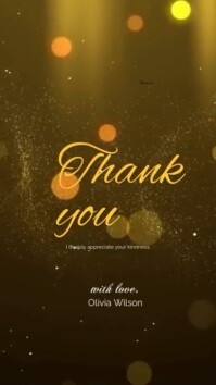 Brown Professional Thank You Video Digital Display (9:16) template