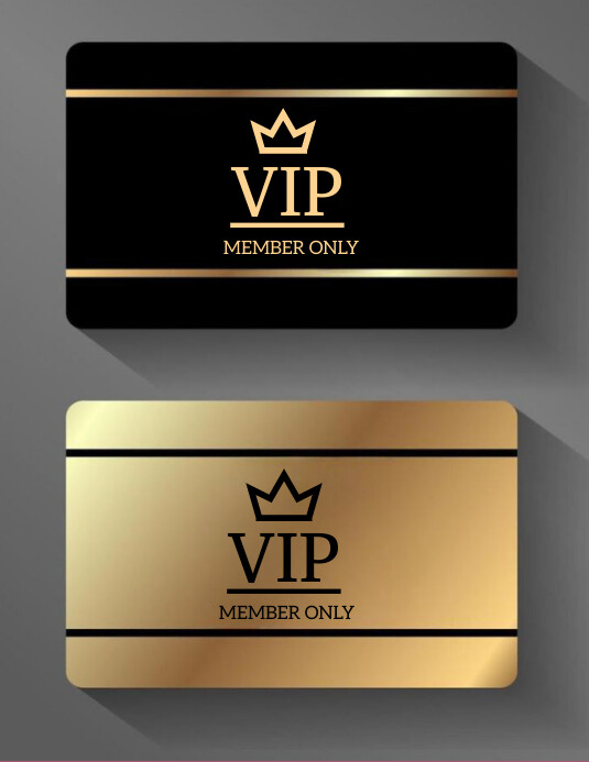 Vip Card Brochure Brown Professional Vip Member Card Flyer (us Template | PosterMyWall