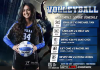 Brown Professional Volleyball League A4 Video template
