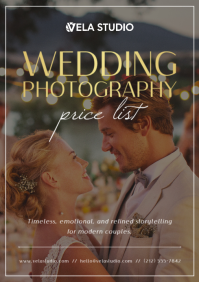 Braun Wedding Photography A4 Template - Page 1