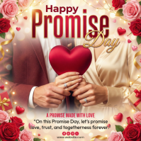 Brown Promise Day Instagram Post template